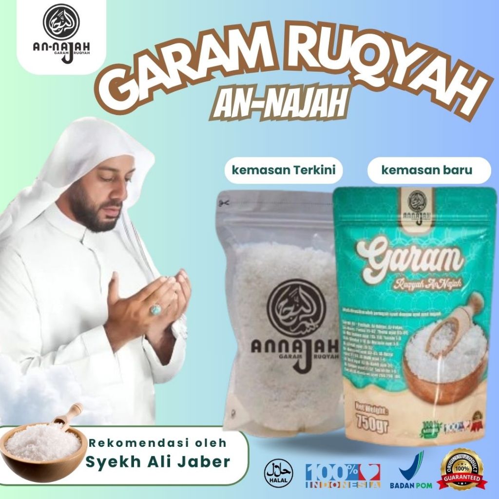 

Garam AnNajah Ruqyah ORIGINAL-UNTUK AURA GELAP JADI BERSINAR,REZEKI SERET JADI DERES,MENETRALISIR/MERUQYAH SEGALA JENIS SERANGAN ILMU HITAM