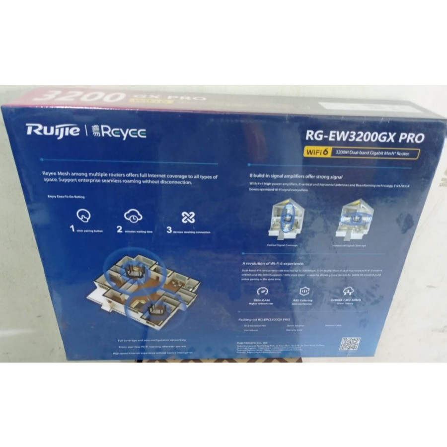 Ruijie Reyee RG-EW3200GX PRO 3200M WiFi6 Dual-band Gigabit Mesh Router