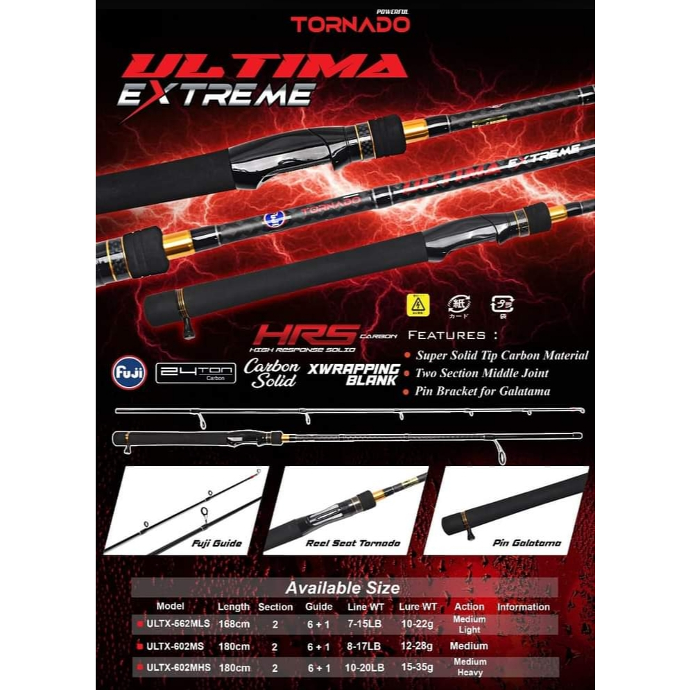 JORAN PANCING TORNADO ULTIMA EXTREME FULL FUJI GARANSI 1 TAHUN