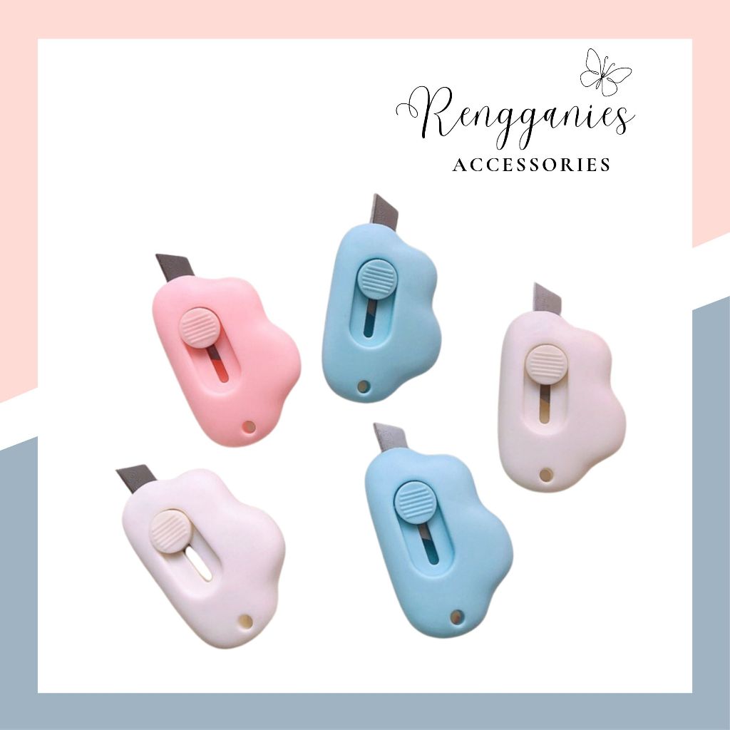 

Cutter Mini Pembuka Paket Lucu Bentuk Awan