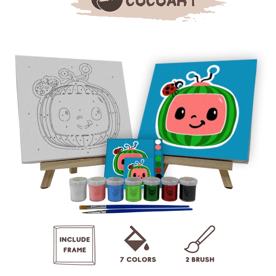 

Produk Keren Paint By Number Kit Cocomelon Cocoart I Kanvas 2 x 2 cm