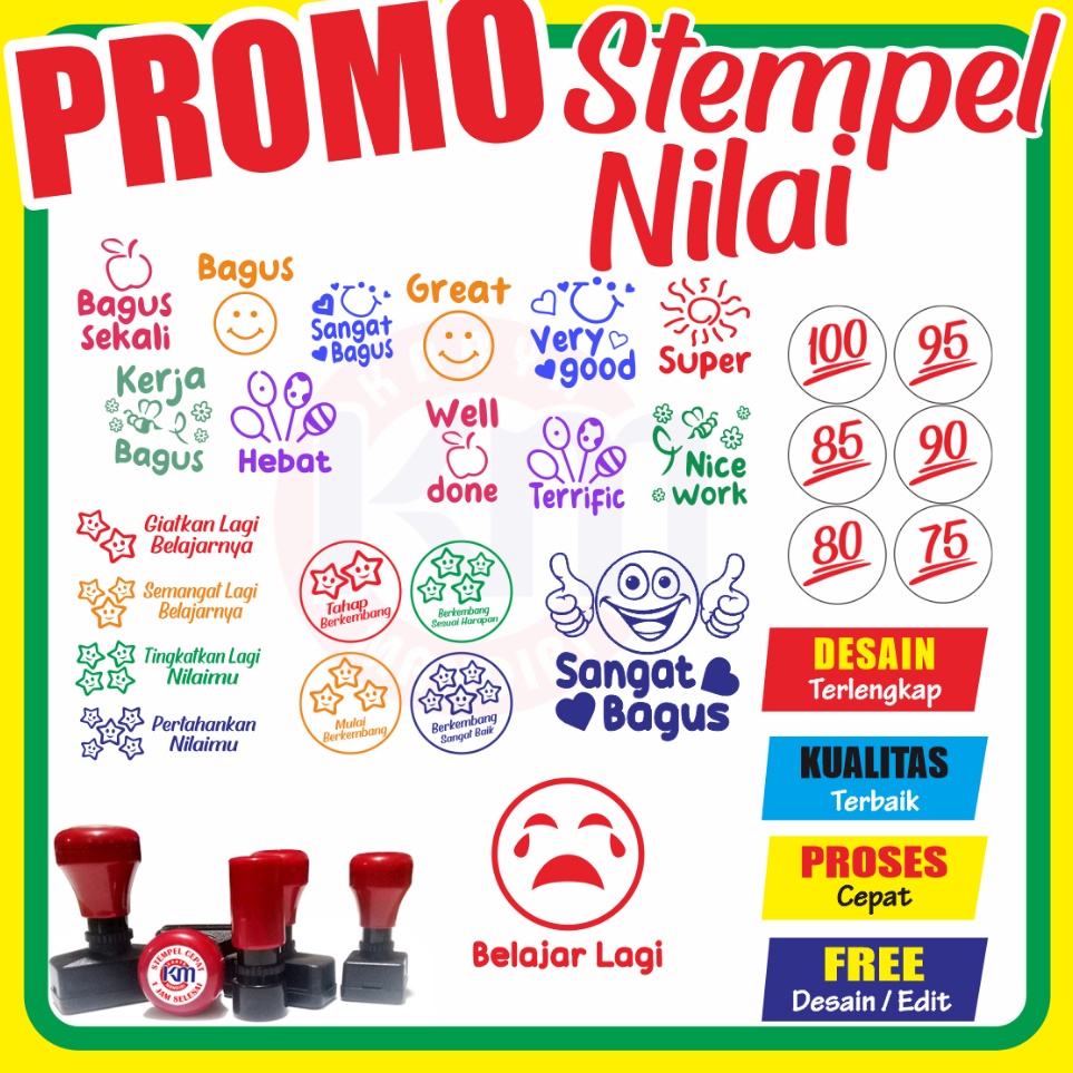 

Stock Banyak STEMPEL NILAI STEMPEL REWARD PAKETAN TERLENGKAP