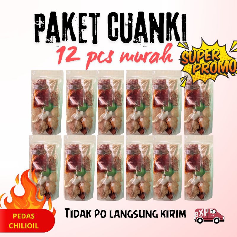 

paket Cuanki instan 12 pcs murah buat jualan