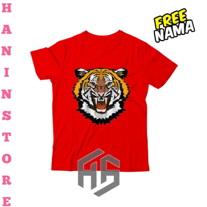 Kaos Anak Logo Harimau Baju Anak Laki Laki Harimau