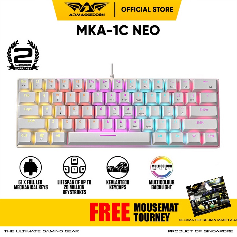 KODE M67B Keyboard Mechanical 6 Armaggeddon MKA1C NEO Psychswift 61Keys Kevlartech Keyboard Gaming