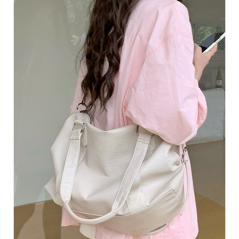 TAS Tas Selempang Kulit Wanita Tas Cewek Jinjing Bahu Besar Luggage Travel Bag GC 8786