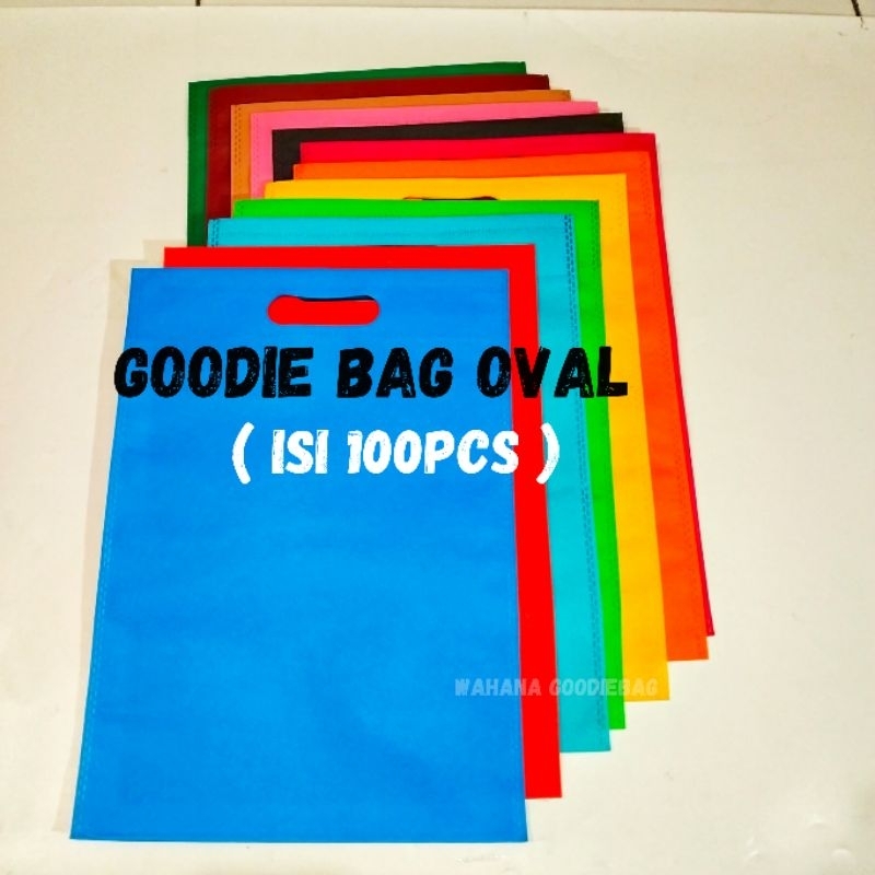 

Goodie Bag ( isi 100pcs ) Tas Oval Spundbond Kain