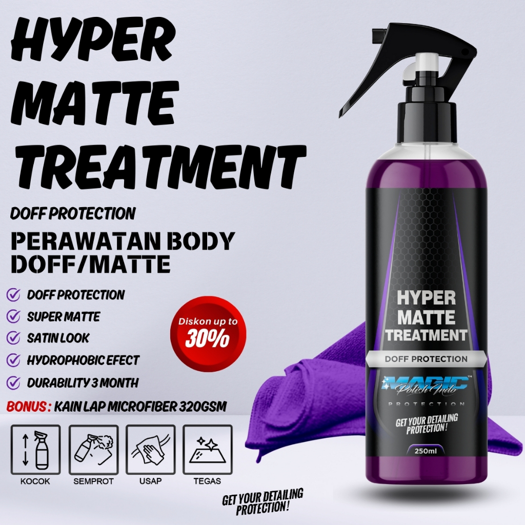 Hyper Matte Treatment Perawatan Body Matte Doff By Magic Polish Indo Pengkilap Cairan Pelindung Peng