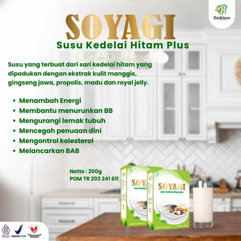 

Soyagi Susu Kedelai Hitam Pilihan Plus Herbal 200gr