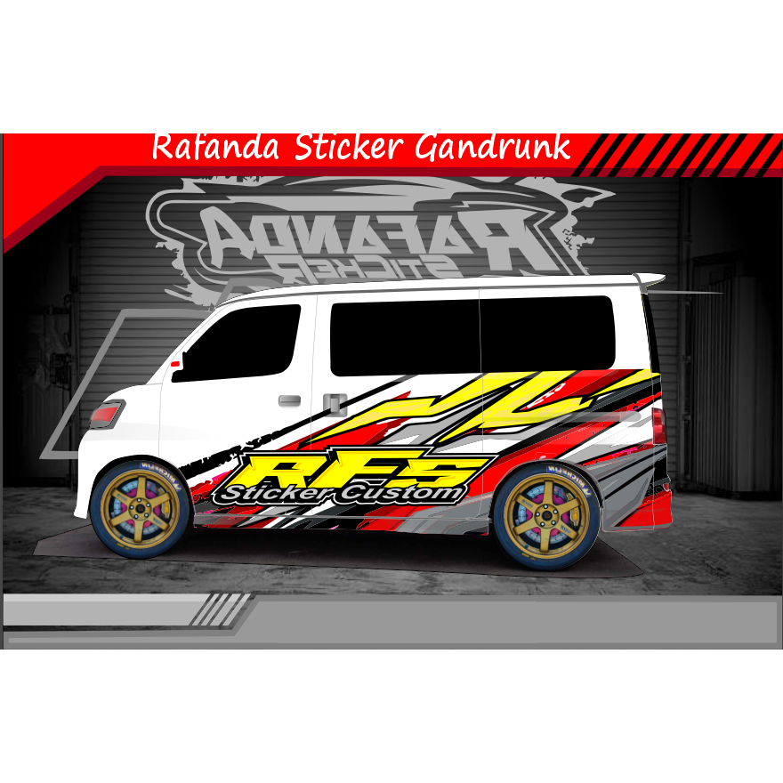 STIKER DECAL GRANDMAX BLINDVAN LUXIO APV AVANZA DLL