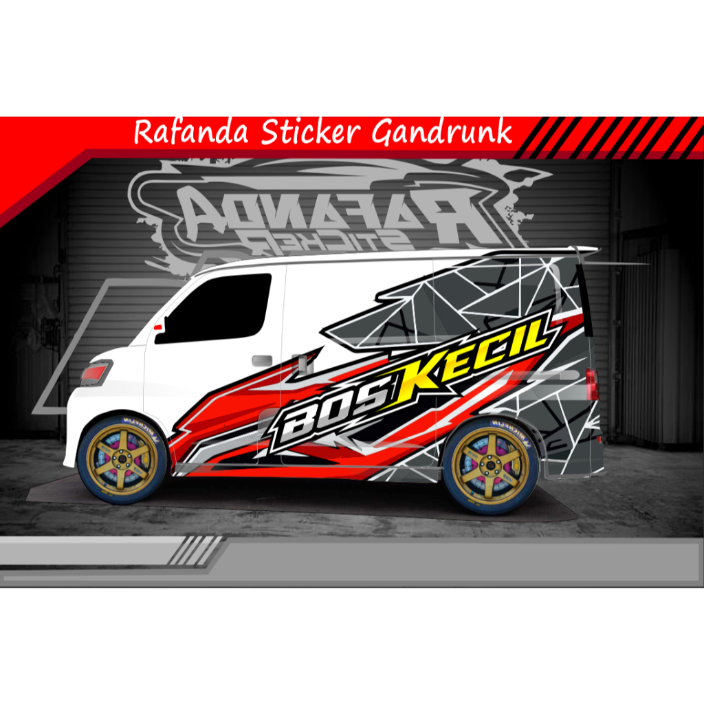 STIKER DECAL GRANDMAX BLINDVAN LUXIO APV AVANZA DLL