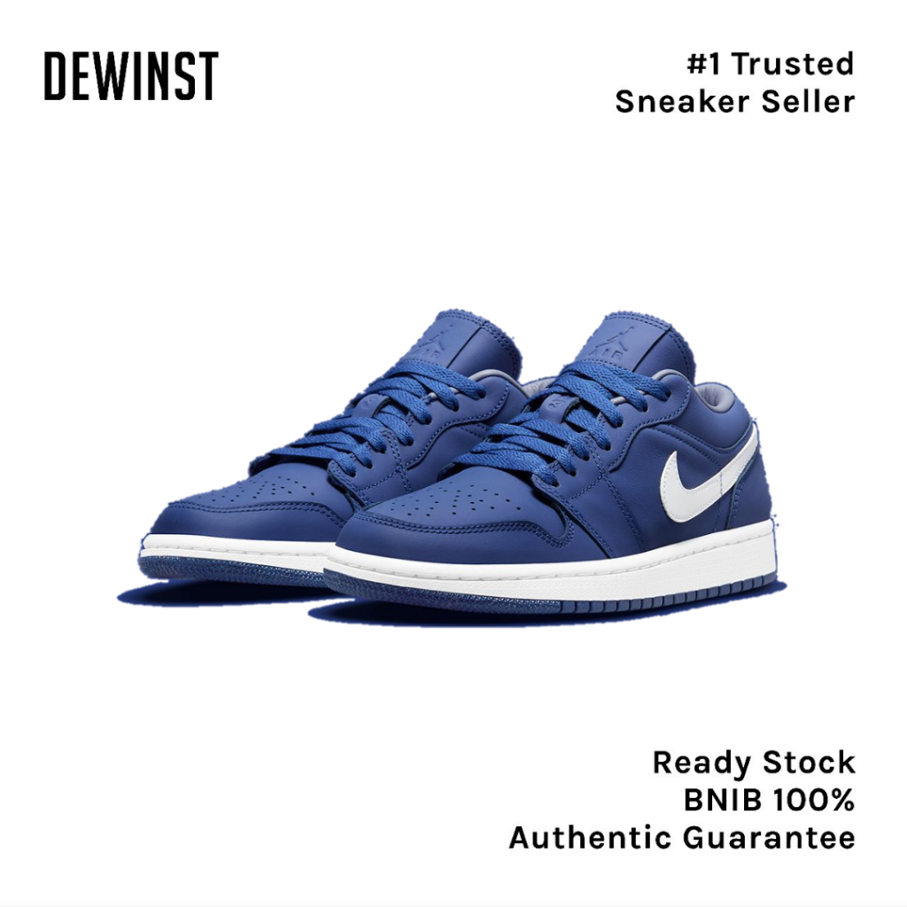 Air Jordan 1 Low Deep Royal Blue Womens BNIB RESMI ORIGINAL