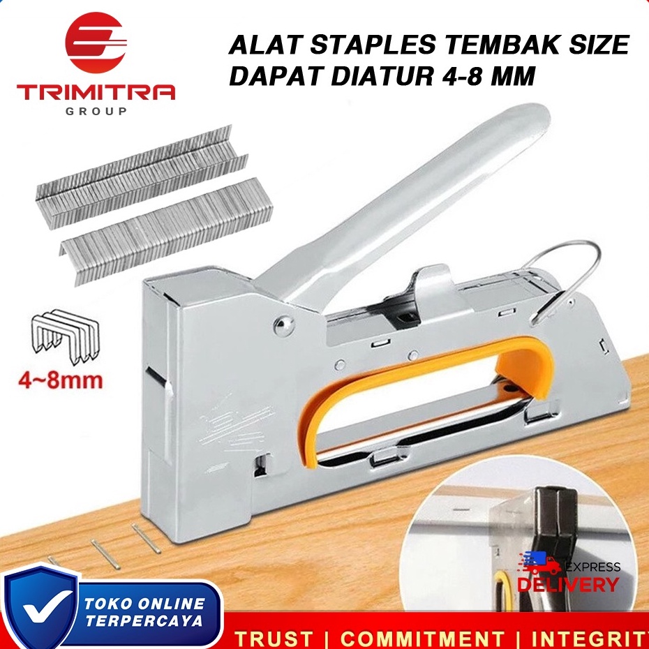 

Terlaku Staples Tembak Staple Tacker Jok Motor Steples Stepler Tembak Top