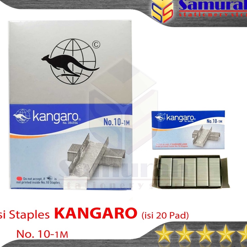 

Isi Staples Kangaro No 1 M Ori Refill Stapler no 1 M isi Stepler Hekter Kecil Asli Kanggaro No 1M