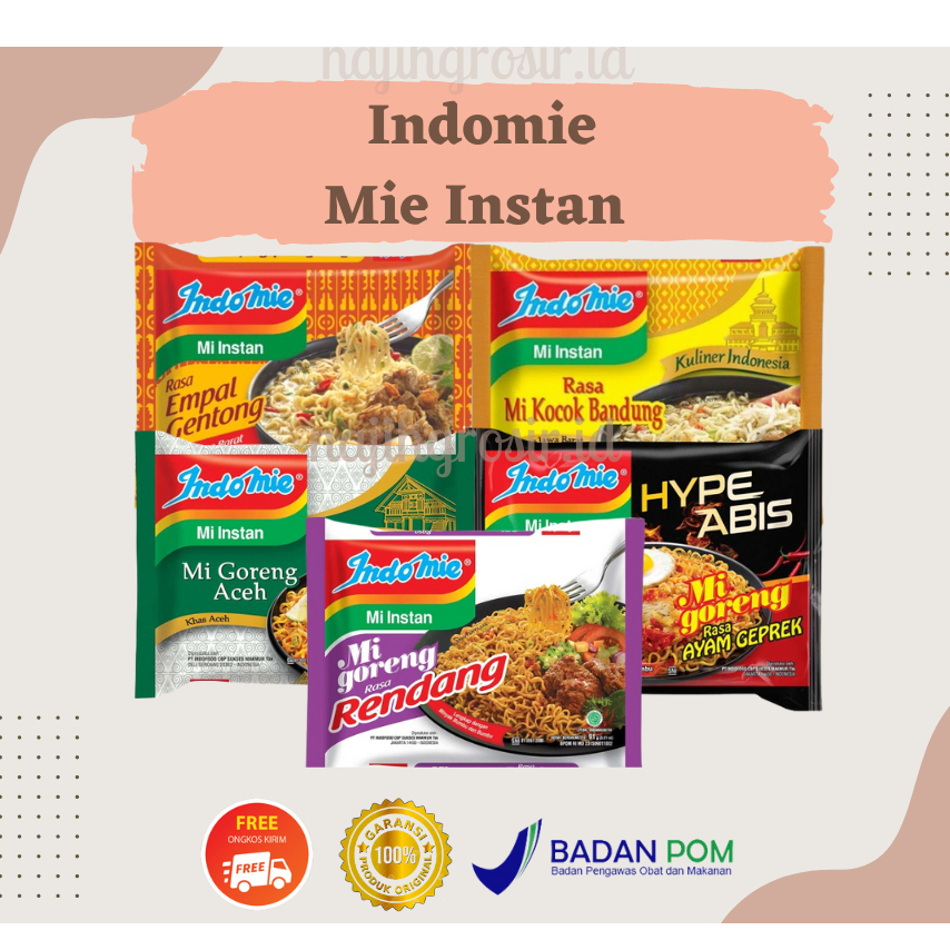 

INDOMIE MIE INSTAN RAWON | MIE KOCOK BANDUNG | DLL