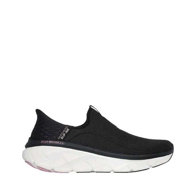 Skechers SLIP-INS D'LUX WALKER 2.0 Women's Slip On Shoes - Black