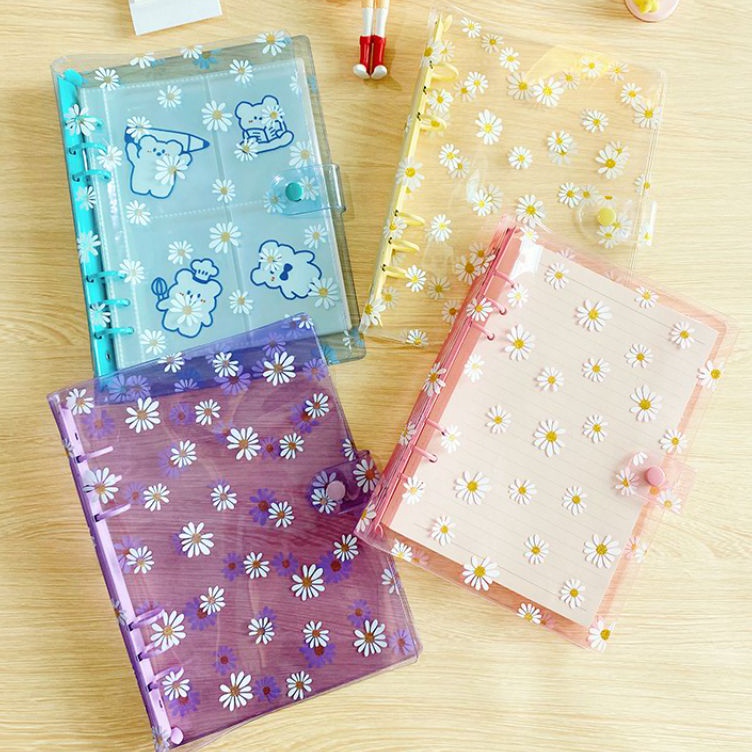 

Binder A5 Daisy Transparan 6 Ring Binder Kuliah Binder Cover Binder Tabungan Binder Keuangan