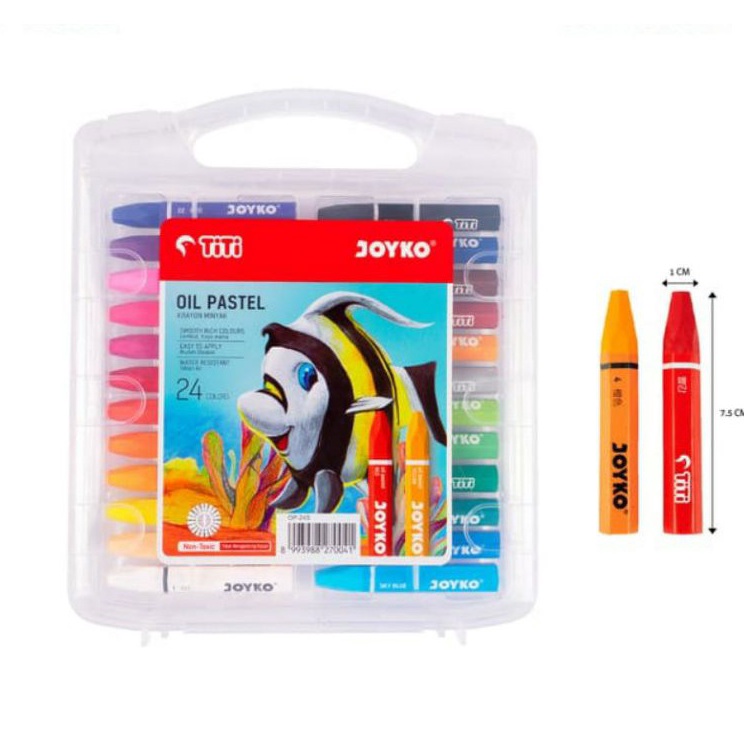 

Kreatif Krayon Crayon Oil Pastel JOYKO 24 Warna