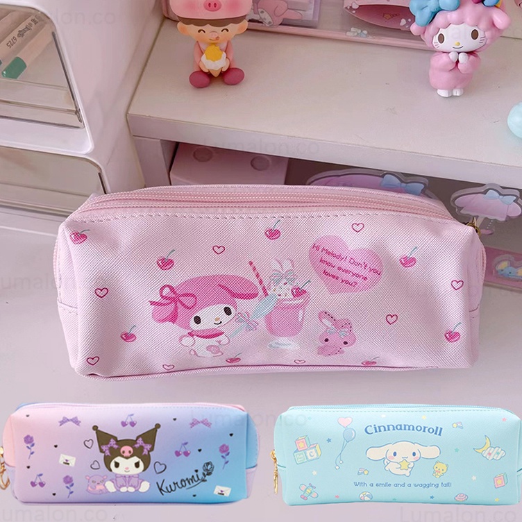 

PENCIL CASE TEMPAT PENSIL MOTIF KARTUN Kantong Pena Anak Dengan Ritsleting Ganda