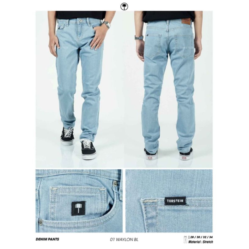 Celana Jeans Denim Pria Torstein