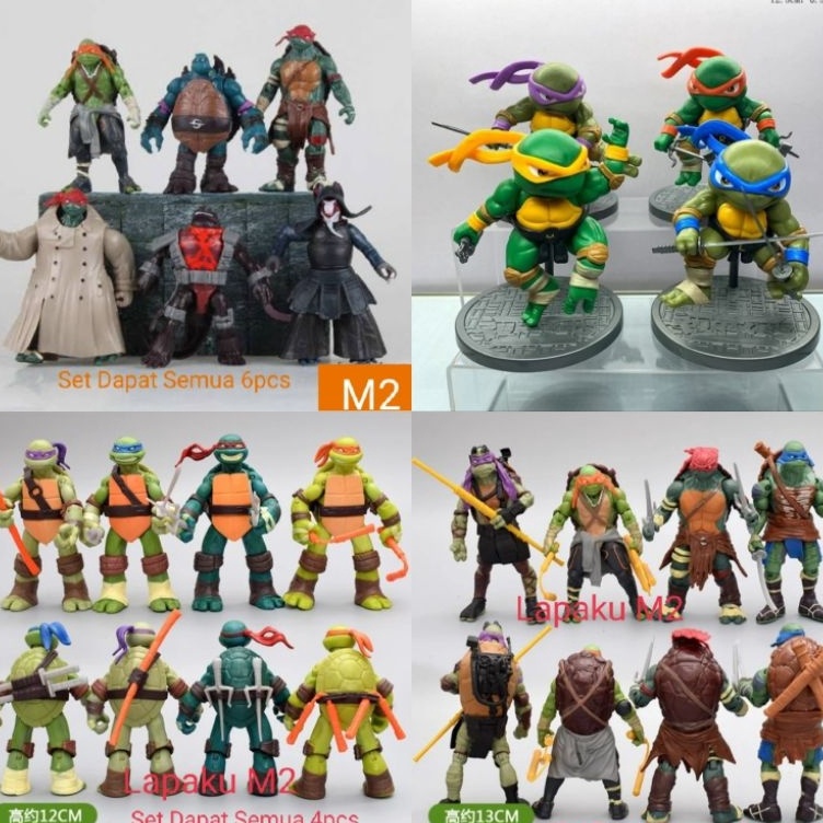 FIGURE NINJA TURTLES KURA KURA NINJA SET ISI 4PCS