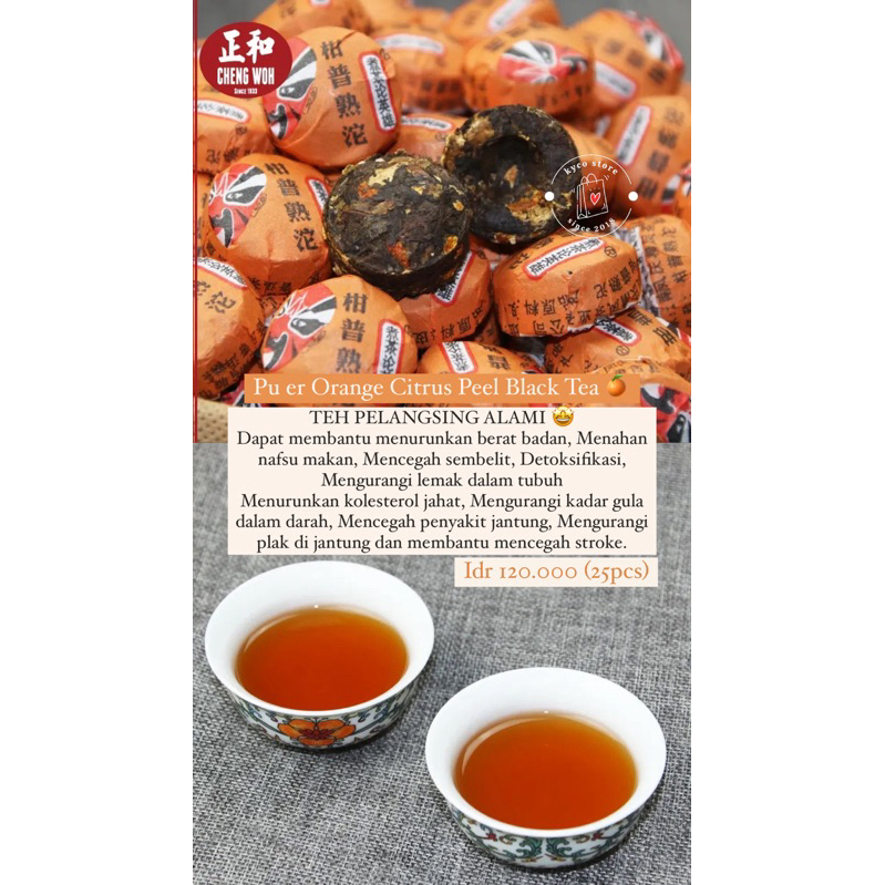 

Pu Er Orange Citrus Peel Black Tea (PO PENANG READY 27JUNI)