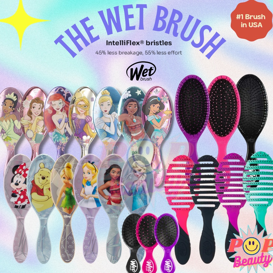 The Wet Brush  SISIR RAMBUT ANTI RONTOK  THE WET BRUSH Sisir Rambut Viral  wet brush disney princess