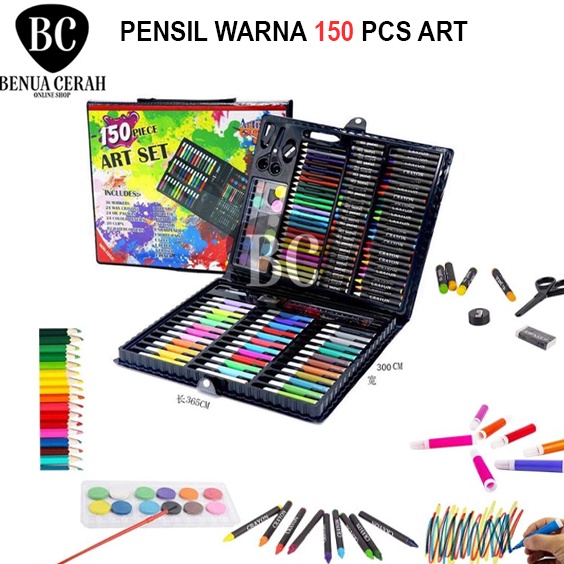 

PENSIL WARNA 15PCS ALAT TULIS SET CRAYON COLOURING SET 15PCS ART BENUACERAH