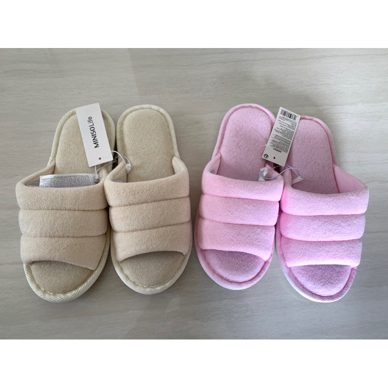 sandal miniso caterpillar warm winter sendal rumah bulu