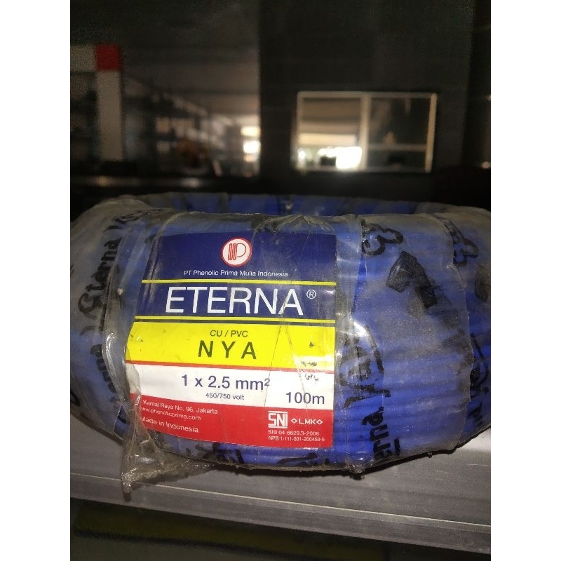 KABEL NYA ETERNA 1 X 2,5  100M Kabel Tunggal Kawat Tembaga - Biru