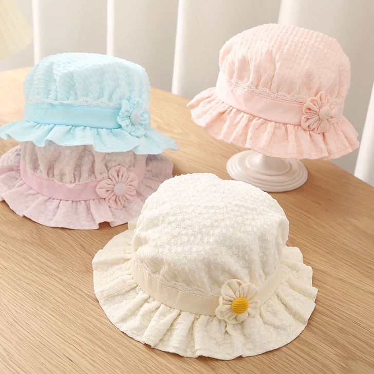 Terkini 39 bulan Topi Anak Bayi el Renda Putih