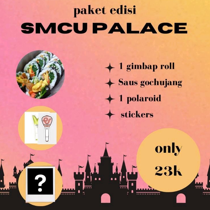 

Gimbap (kimbap) edisi SMTown Jakarta. DIKIRIM SETIAP HARI