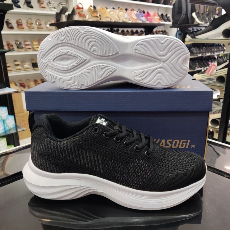 Sepatu Sneakers Sekolah KASOGI | Jeju | Hitam Putih