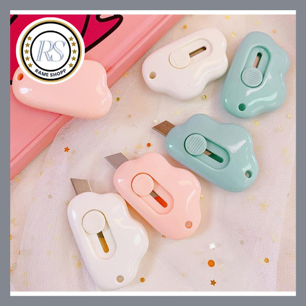 

Mini Cutter Cloud Shape/ Cutter Kecil for School and Art Safety Cutter / PISAU PEMOTONG KERTAS MINI