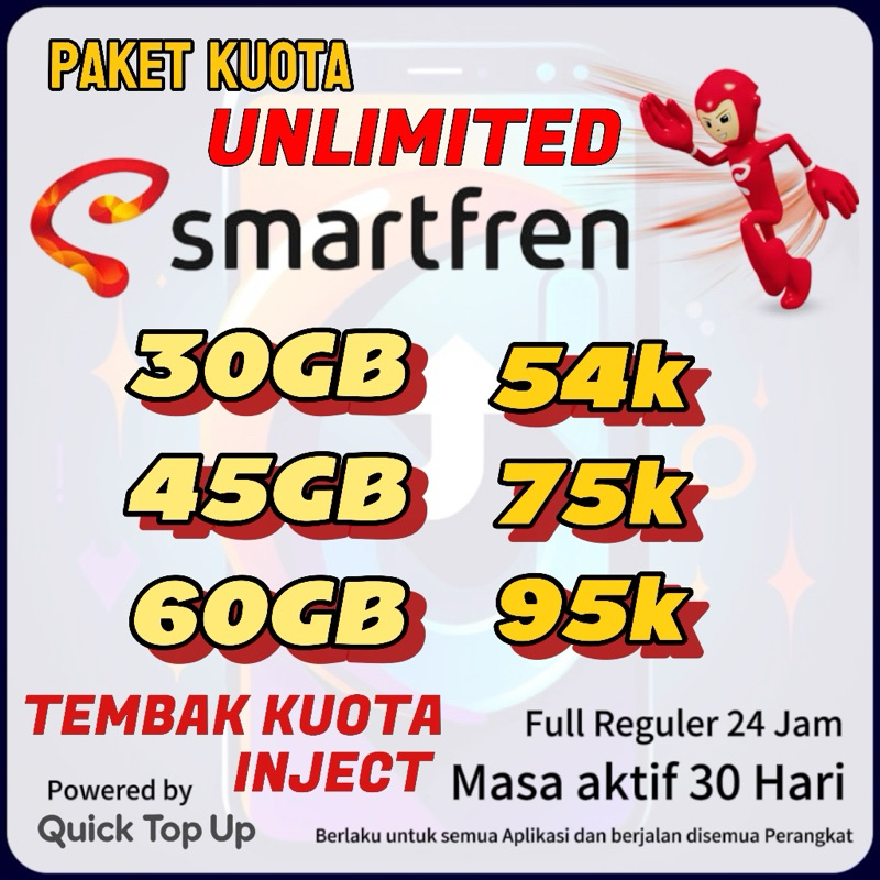 PAKET DATA INJECT / TEMBAK KUOTA SMARTFREN