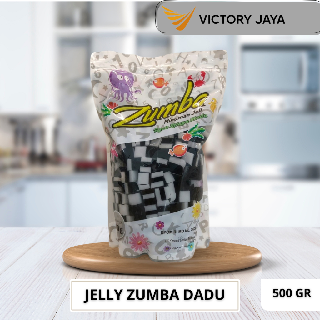 

Jelly zumba berbentuk dadu hitam putih 500 gram