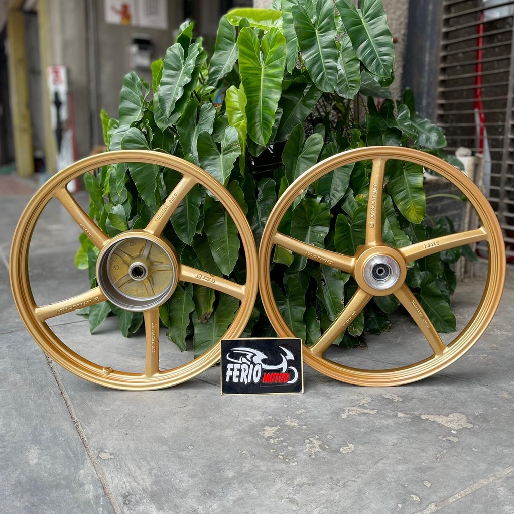 Velg RCB SP522 Ring 17 Mio M3 Mio Sporty Soul GT 125 Ring 17 Uk 120 140 Gold Putih Original Malaysia