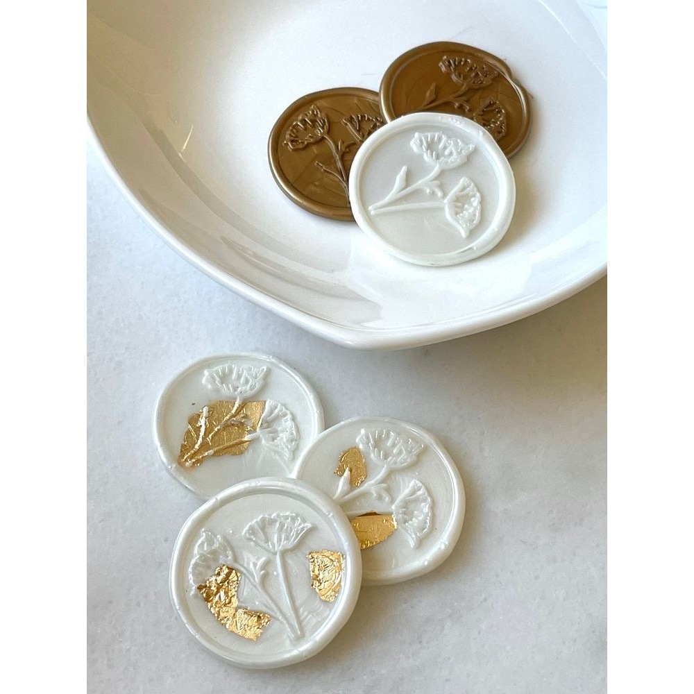 

BEATRICE - 1 Pcs Wax Seal Sticker Undangan WAXSEALCOIN Vintage / Tanpa Minimum / 1 Pcs/ Termasuk Double tape / Lilin Wax Seal Vintage