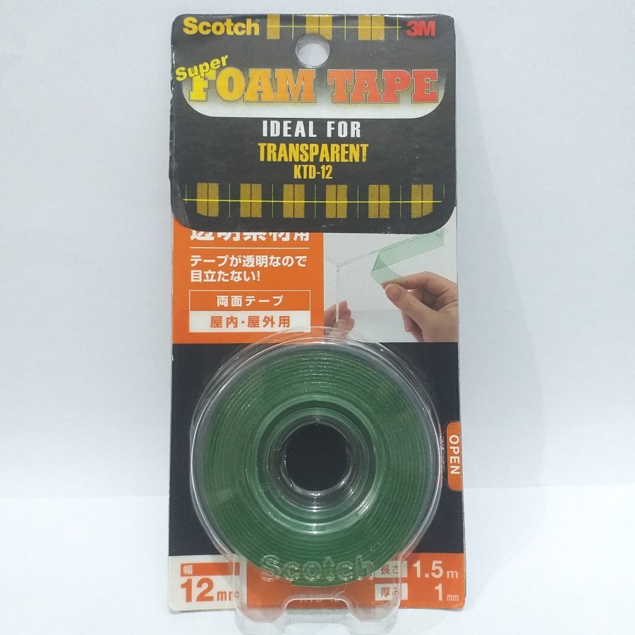 Double Tape Transparent Scotch Super Foam Tape KTD-12
