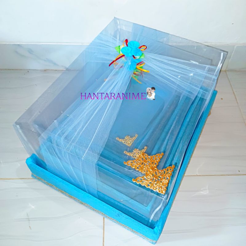 Feraristore Box Kotak Seserahan Pernikahan Hantaran Seserahan 1 Set Isi 4 Box Kotak Mahar Cincin