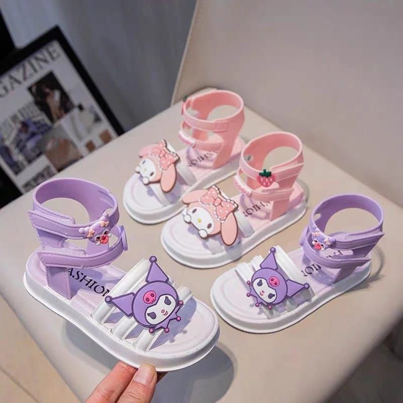 Tokorara.id Se-1515  Sendal anak jelly Sandal anak karakter kuromi melodi import nyaman dipake