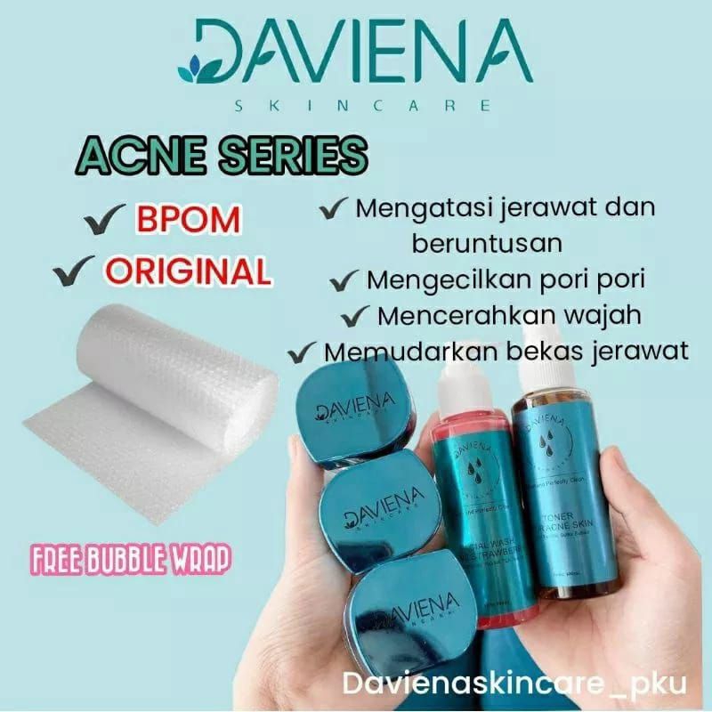 Acne Series Daviena Skincare | Davinaskincare| Davina Skincare Official |Mengatasi Jerawat dan Brutu