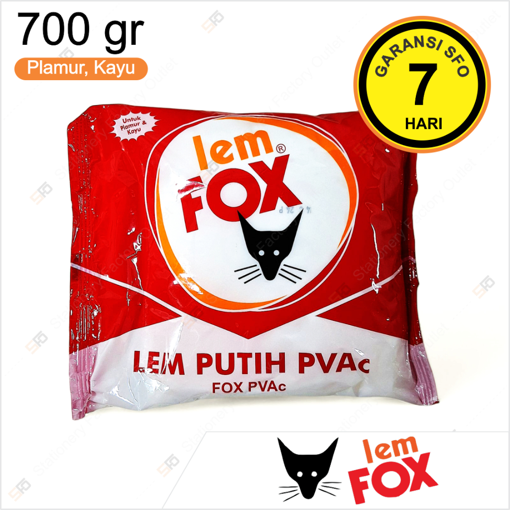 

Lem Putih Fox - PVAc 700gr - SFO Semarang Official