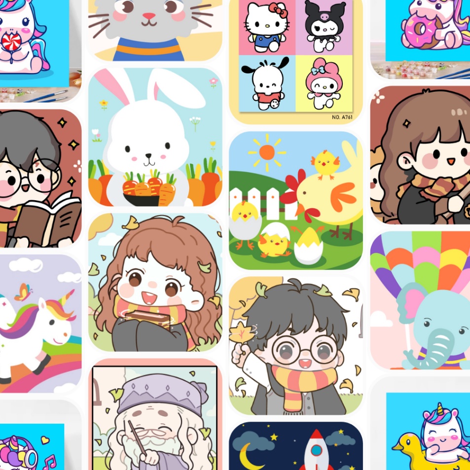 

Ready Paint By Number Mainan Edukasi AnakDIY Paint By Numbers 2x2Kanvas Lukis Mewarnai