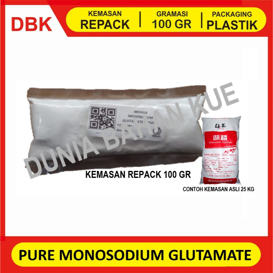 

PURE MONOSODIUM GLUTAMATE / MSG / PECIN / MICIN/ VETSIN TEPUNG| 100 GR