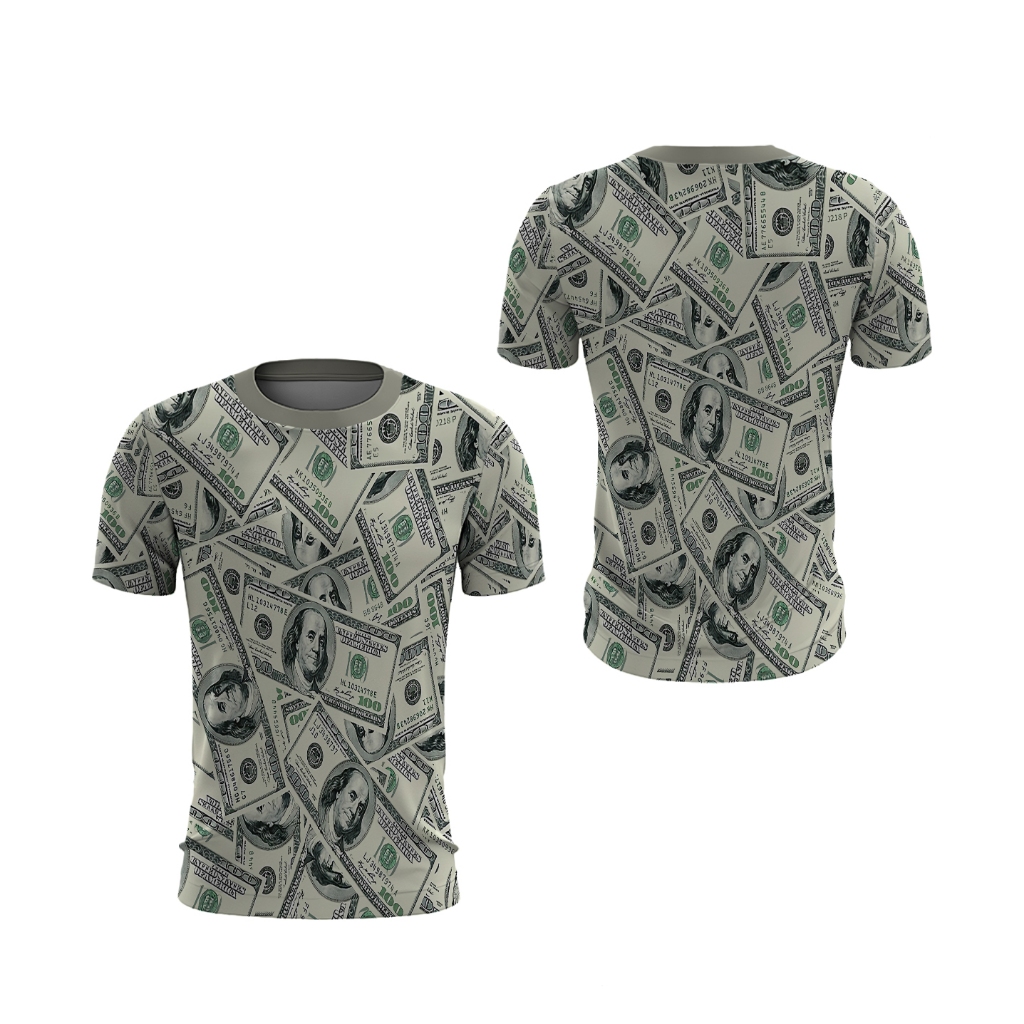 [RiaShop] Kaos Money Dollar Pria | Kaos Money Dollar Printing