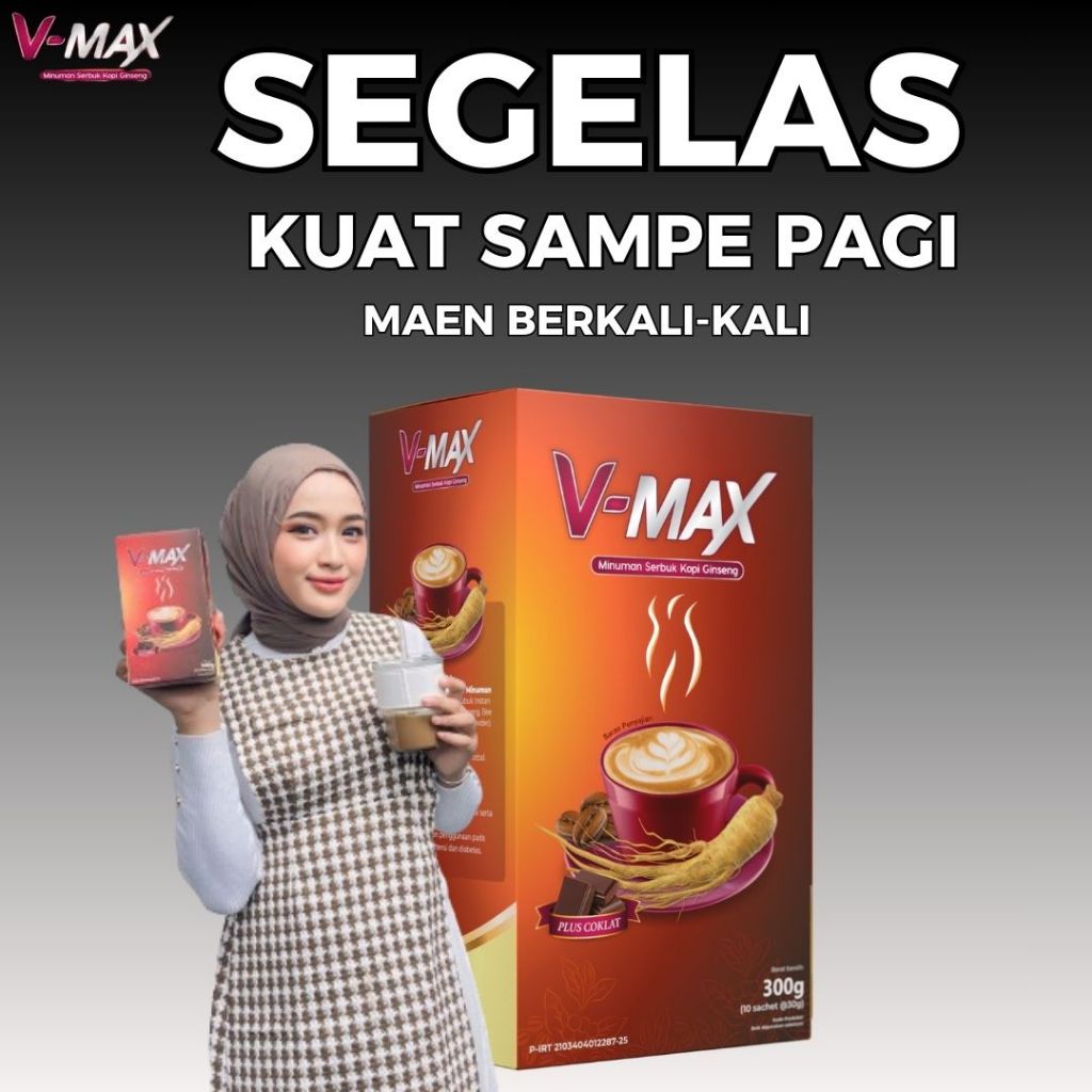 

Kopi VMAX Penambah Gairah Stamina Wanita Tahanlama Original Bpom