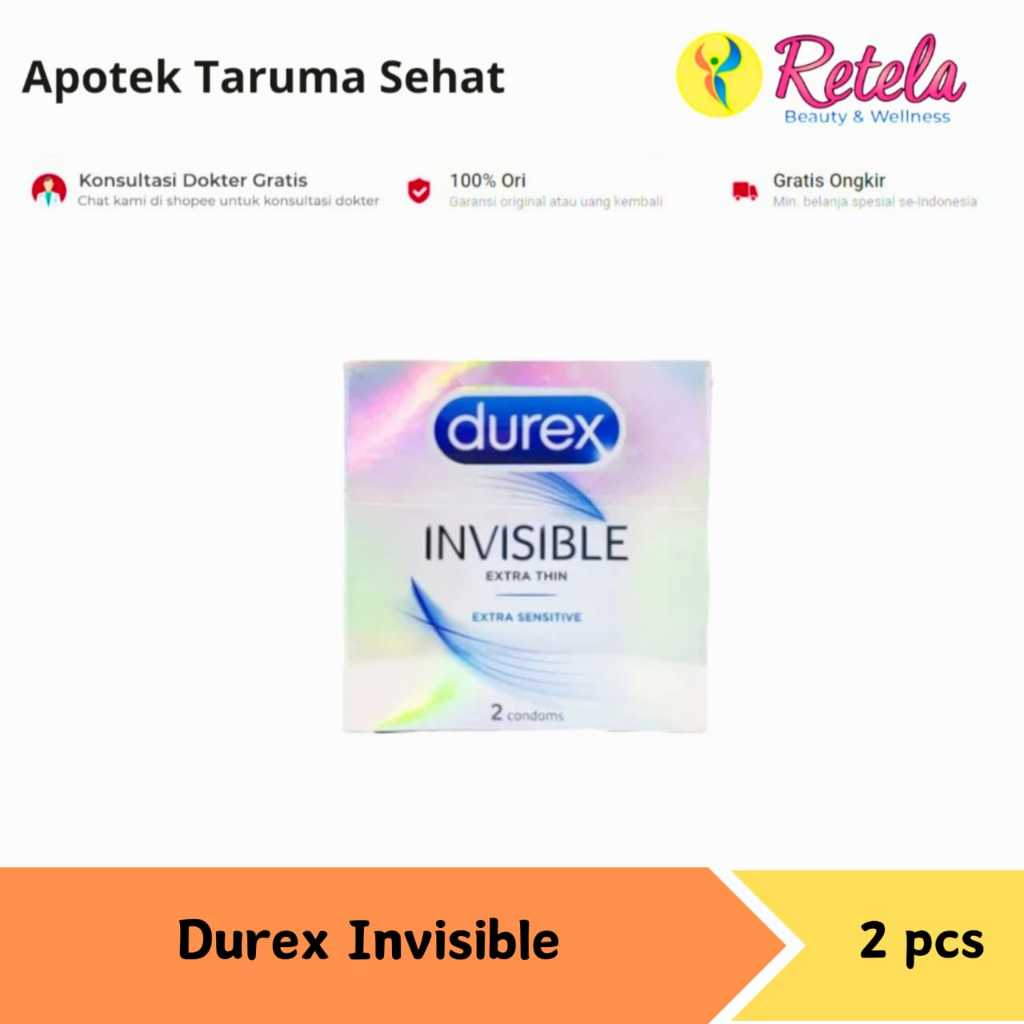 Kondom Durex Invisible Extra Thin Isi 2