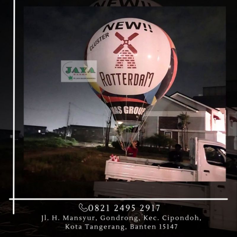 SEWA Balon Udara Bulat / Balon Promosi ( JAKARTA / TANGERANG )
