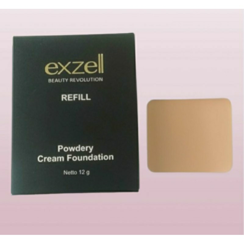 Reffil foundation cream Exzell/Powdery cream foundation Exzell/ reffil foundation cream Exzell/ beda